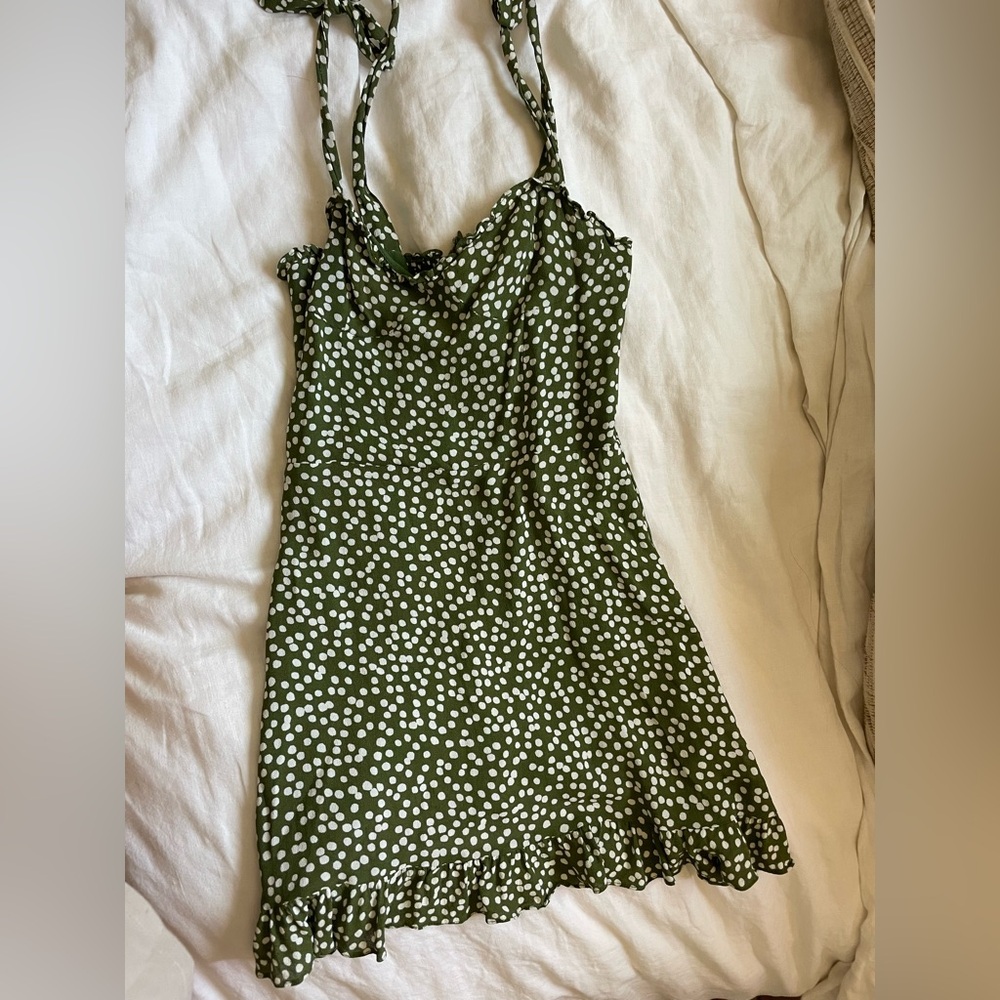 Reformation green dress